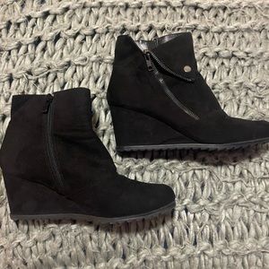 Women’s Suede Wedge Bootie